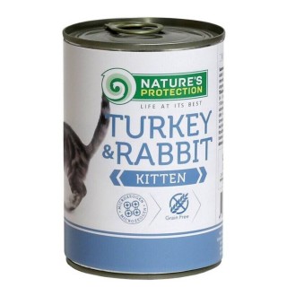 Вологий корм для кошенят Nature's Protection Kitten 400 г - індичка та кролик
