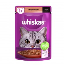 Вологий корм для котів Whiskas pouch 85 г - індичка