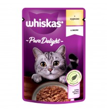 Вологий корм для котів Whiskas Pure Delight pouch 85 г - курка