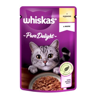 Вологий корм для котів Whiskas Pure Delight pouch 85 г - курка