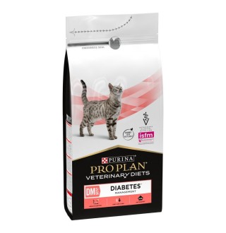 Purina Pro Plan Veterinary Diets DM Diabetes - сухий корм-дієта з куркою для  для котів які хворіють на цукровий діабет, 1,5кг