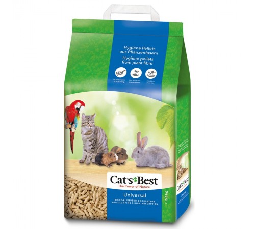 Гігієнічний наповнювач Cat's Best «‎Universal» 10 л / 5.5 кг (деревинний)