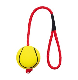 Іграшка для собак Trixie М'яч на мотузці з ручкою 30 см, d=6 см (спінена гума, кольори в асортименті)