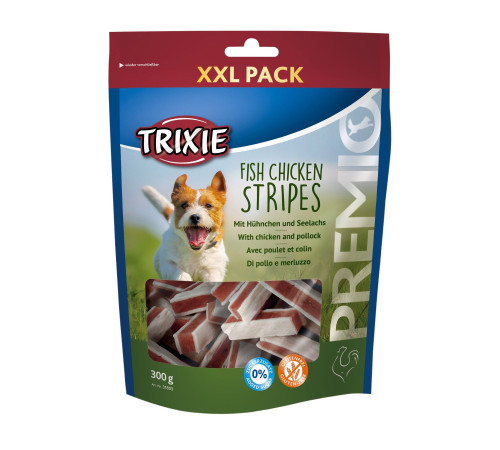 Ласощі для собак Trixie PREMIO Chicken and Pollock Stripes 300 г (курка та риба)