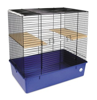 Клітка для гризунів Природа «Шиншила» 70 x 40 x 60 см (чорна)