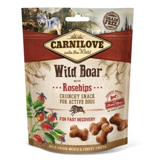 Ласощі для собак Carnilove Wild Boar with Rosehips 200 г (для швидкого відновлення)