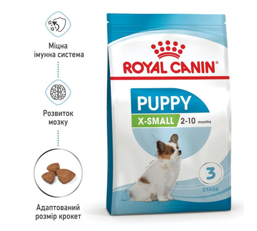 Сухий корм для цуценят Royal Canin X-Small Puppy 1,2 кг