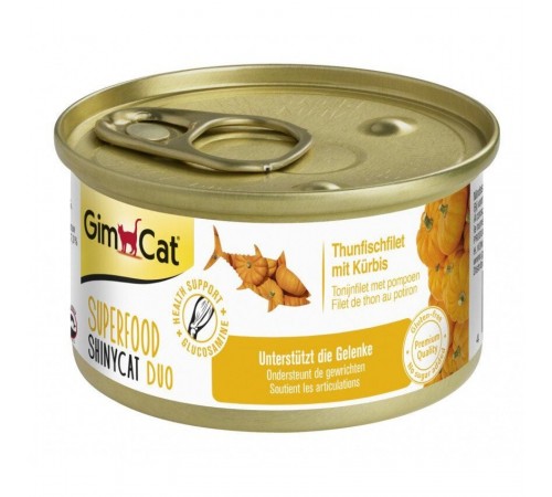Вологий корм для котів GimCat Superfood 70 г (тунець та гарбуз)