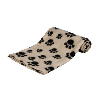 Плед Trixie «Beany» 1 м / 70 см (бежевий з лапками)