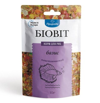 Сухий корм для акваріумних риб Природа в пластівцях Біовіт «Базис» 10 г (для всіх акваріумних риб)