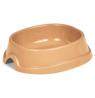 Миска пластикова Природа Модерн №2 600 мл - рожево-бежева