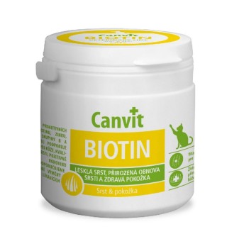 Canvit Biotin - комплекс вітамінів для шкіри, шерсті і пазурів котів, 100г