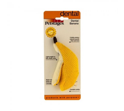 Іграшка для котів Petstages Dental Banana 12 см