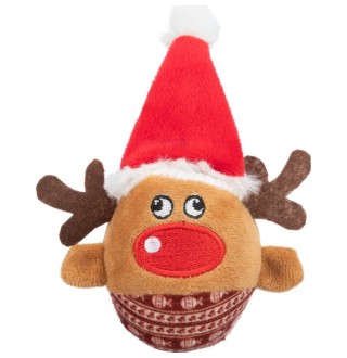 Іграшка для котів Trixie Різдвяний північний олень з брязкальцем 6 х 12 см