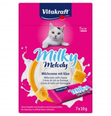 Ласощі для котів Vitakraft Milky Melody 7 шт х 10 г - сир