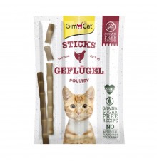 Ласощі для котів GimCat Sticks 4 шт - домашня птиця