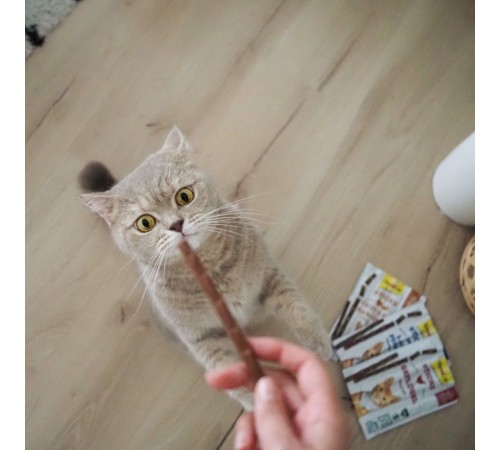 Ласощі для котів GimCat Sticks 4 шт - домашня птиця