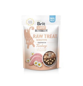 Ласощі для котів Brit Raw Treat Sensitive 40 г - індичка