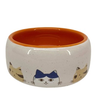 Миска керамічна KARO CRAFT Котики 250 мл - бежевий