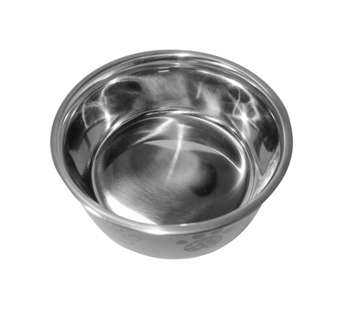 Миска металева ArjanImpex Fusion Dog foot 280 мл / 11 см - сірий