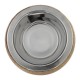 Миска металева ArjanImpex Wooden Holders With SS Insert Belly 370 мл - коричневий - cts