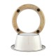 Миска металева ArjanImpex Wooden Holders With SS Insert Belly 370 мл - коричневий - cts