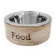 Миска металева ArjanImpex Wooden Holders With SS Insert Straight 370 мл - коричневий