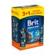 Набір вологого корму для котів Brit Premium Sterilised pouch 3+1 шт х 100 г - асорті