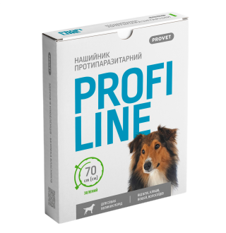Нашийник для собак PROVET Profiline 70 см - зелений