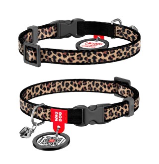 Нашийник для котів COLLAR Нейлон XS - леопард