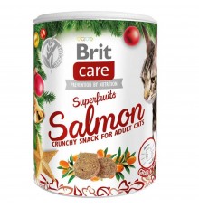 Різдвяні ласощі для котів Brit Care Cat Superfruits 100 г (лосось та обліпиха)