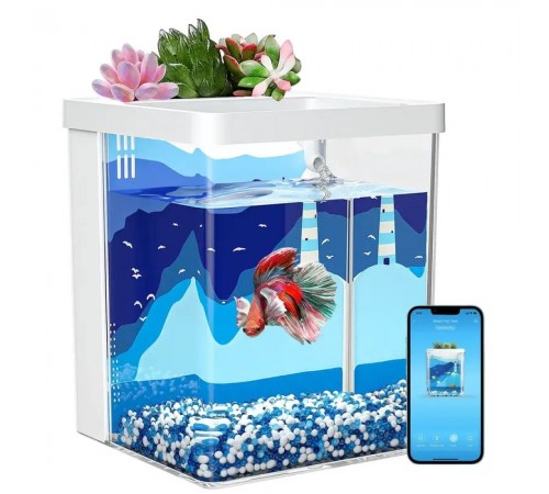 Розумний акваріум Petkit-mini EraArk прямий 16,4 x 21,3 x 16,4 см (5 л)