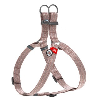 Шлея для cобак COLLAR WOUDOG Світловідбиваюча S - коричнева