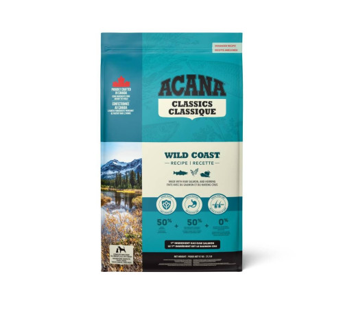 Сухий корм для собак Acana Classics Wild Coast Recipe 9,7 кг - оселедець