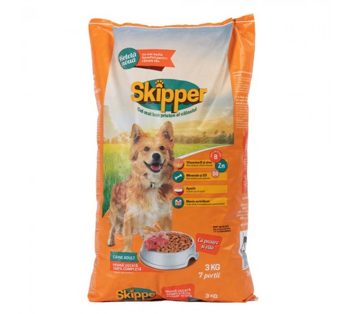 Сухий корм для собак SKIPPER 3 кг (курка та яловичина)