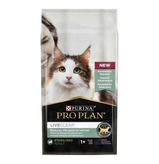 Purina Pro Plan LiveClear Sterilised Turkey - сухий повнораціонний корм з індичкою для стерилізованих котів та кішок від 1 року, 1,4кг