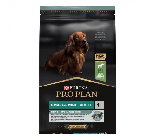 Purina Pro Plan Small and Mini Sensitive Digestion - сухий корм з ягням для собак дрібних порід з чутливим травленням, 7кг