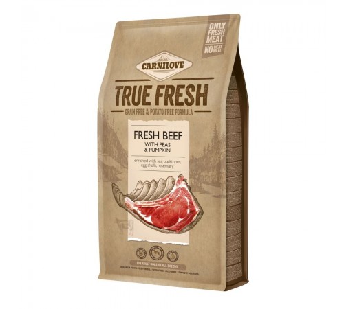 Сухий корм для дорослих собак усіх порід Carnilove True Fresh BEEF for Adult dogs 4 кг (яловичина)