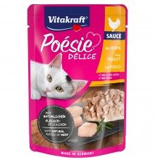 Вологий корм для котів Vitakraft Poésie Délice pouch 85г (курка в соусі)