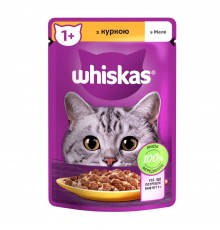 Вологий корм для котів Whiskas pouch 85 г - курка