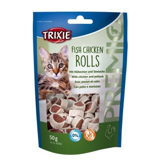 Ласощі для котів Trixie PREMIO Rolls 50 г (курка та риба)