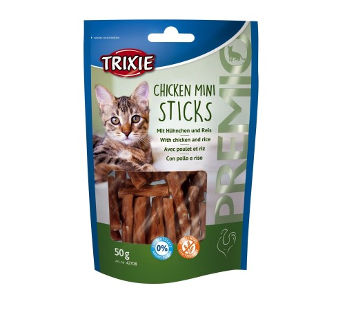 Ласощі для котів Trixie PREMIO Mini Sticks 50 г (курка)