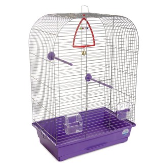 Клітка для птахів Природа «Ауріка» 44 x 27 x 64 см (фіолетова)