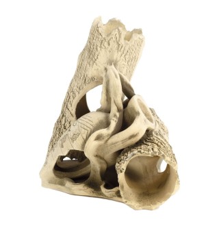 Декорація для акваріума Природа Дві колоди з амфорою 23 x 23 см (кераміка)