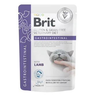 Вологий корм для котів Brit GF VetDiet Gastrointestinal pouch 85 г - ягня