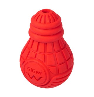 Іграшка для собак GiGwi Bulb Rubber Лампочка | M - 11 см (червоний)