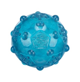 Іграшка для собак Trixie М'яч голчастий з пискавкою d=8 см (термопластична гума, голубий)