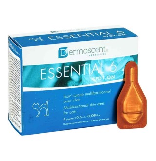 Капли для котів Dermoscent Essential-6 spot-on 0,6 мл - 1 пипетка