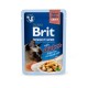 Вологий корм для котів Brit Premium Delicate Fillets in Gravy Chicken for Sterilised pouch 85 г - курка
