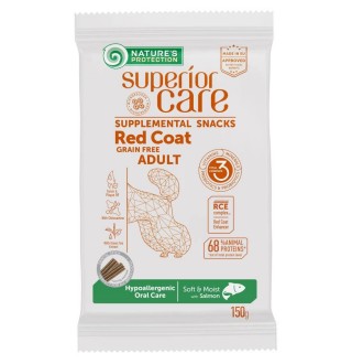 Ласощі для собак Nature's Protection Superior Care Red Coat Hypoallergenic Oral Care 150 г - лосось